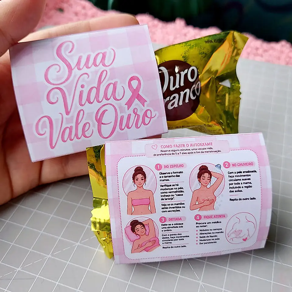 Porta Bombom - Outubro Rosa 1