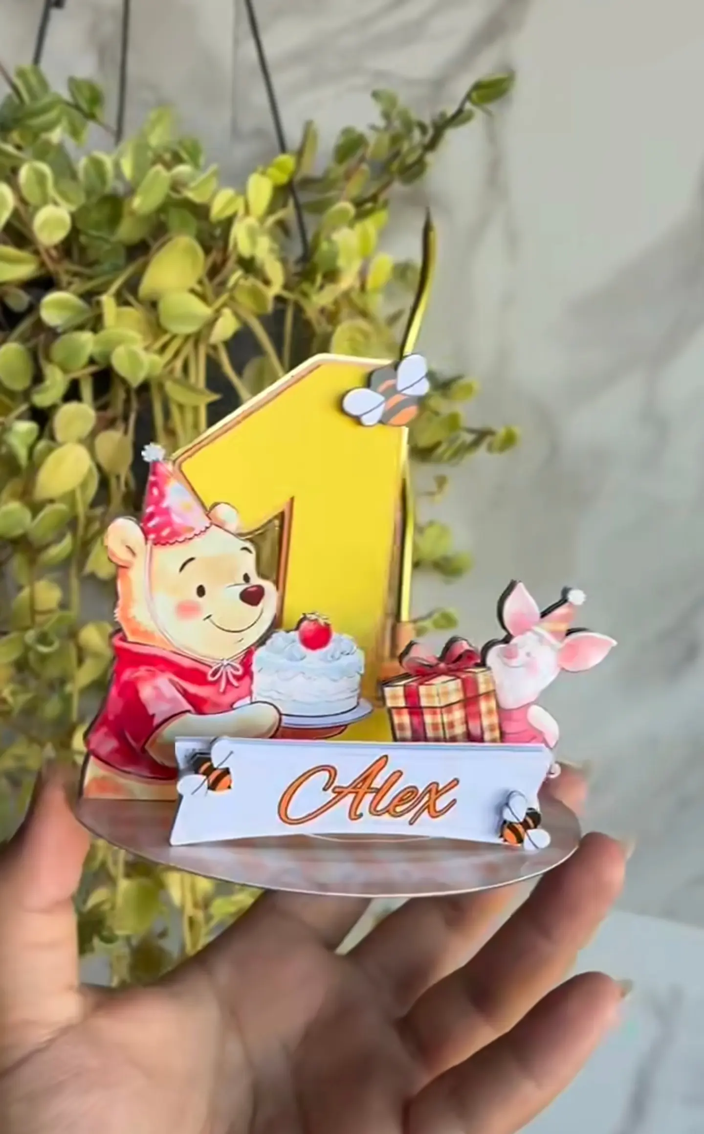 Ursinho Pooh - Topo de Bolo Cenário 1