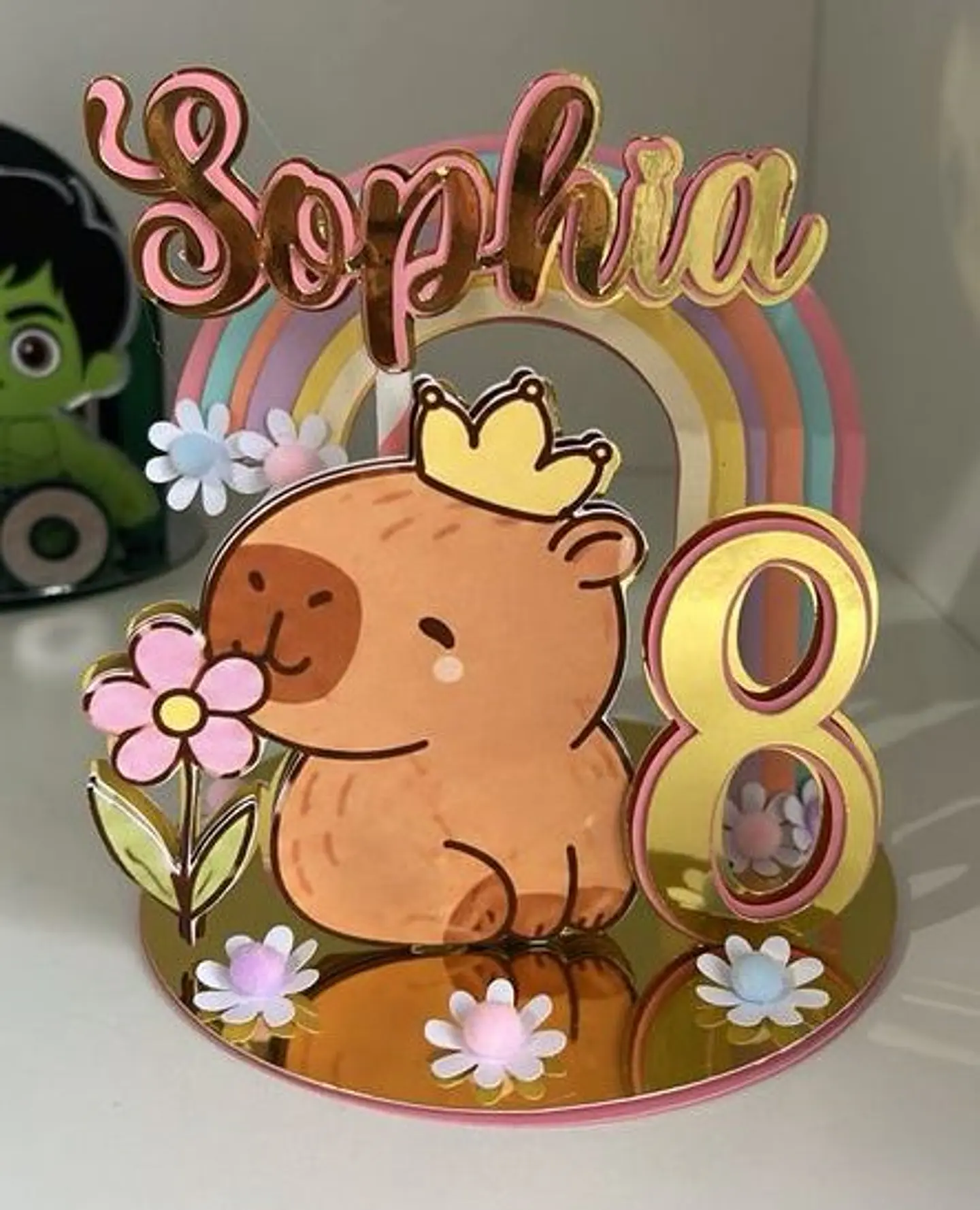 Capivara - Topo de Bolo Cenário 1
