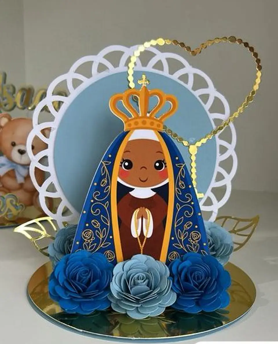 Nossa Senhora - Topo de Bolo Cenário 1