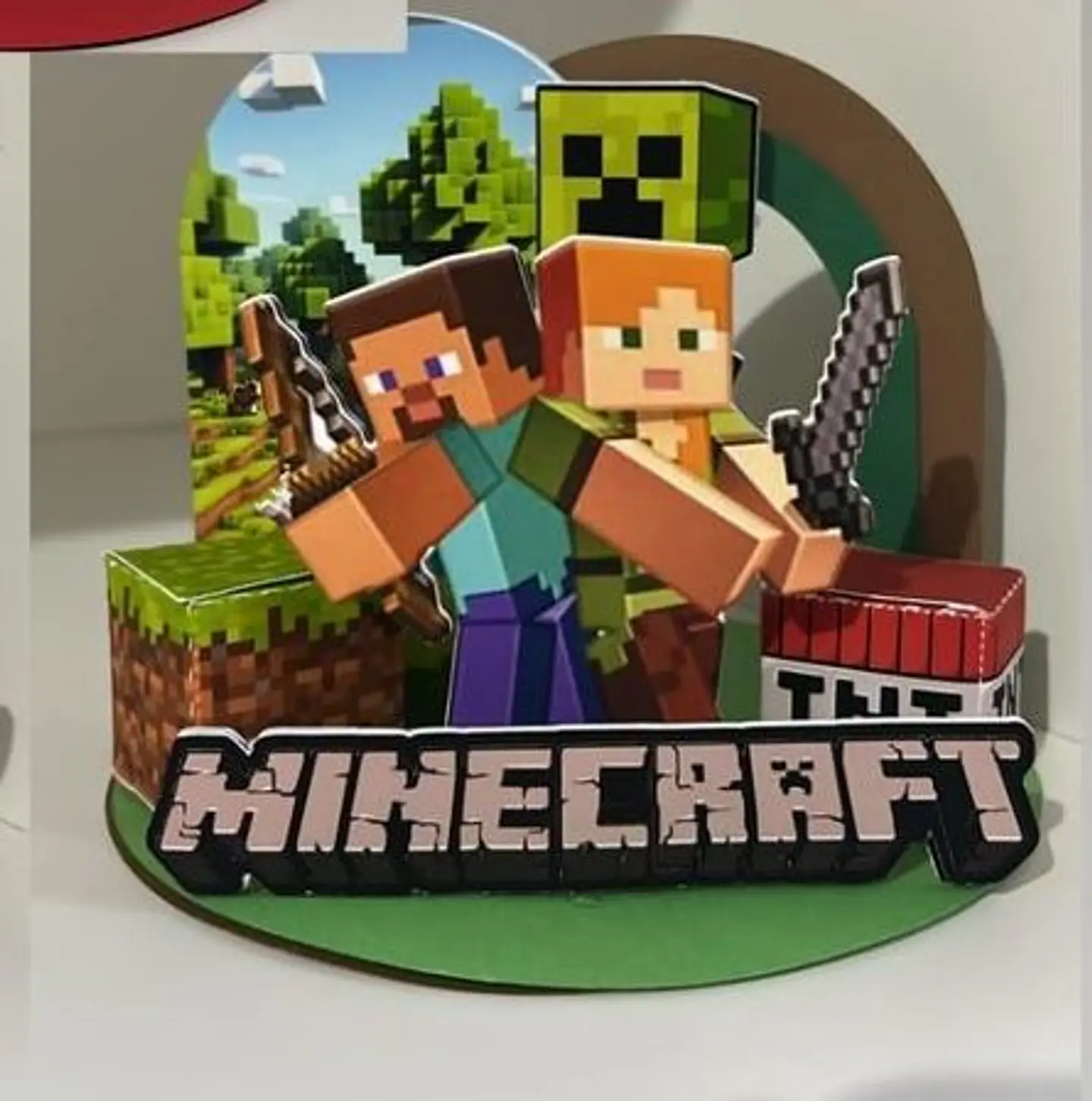 Minecraft - Topo de Bolo Cenário 1