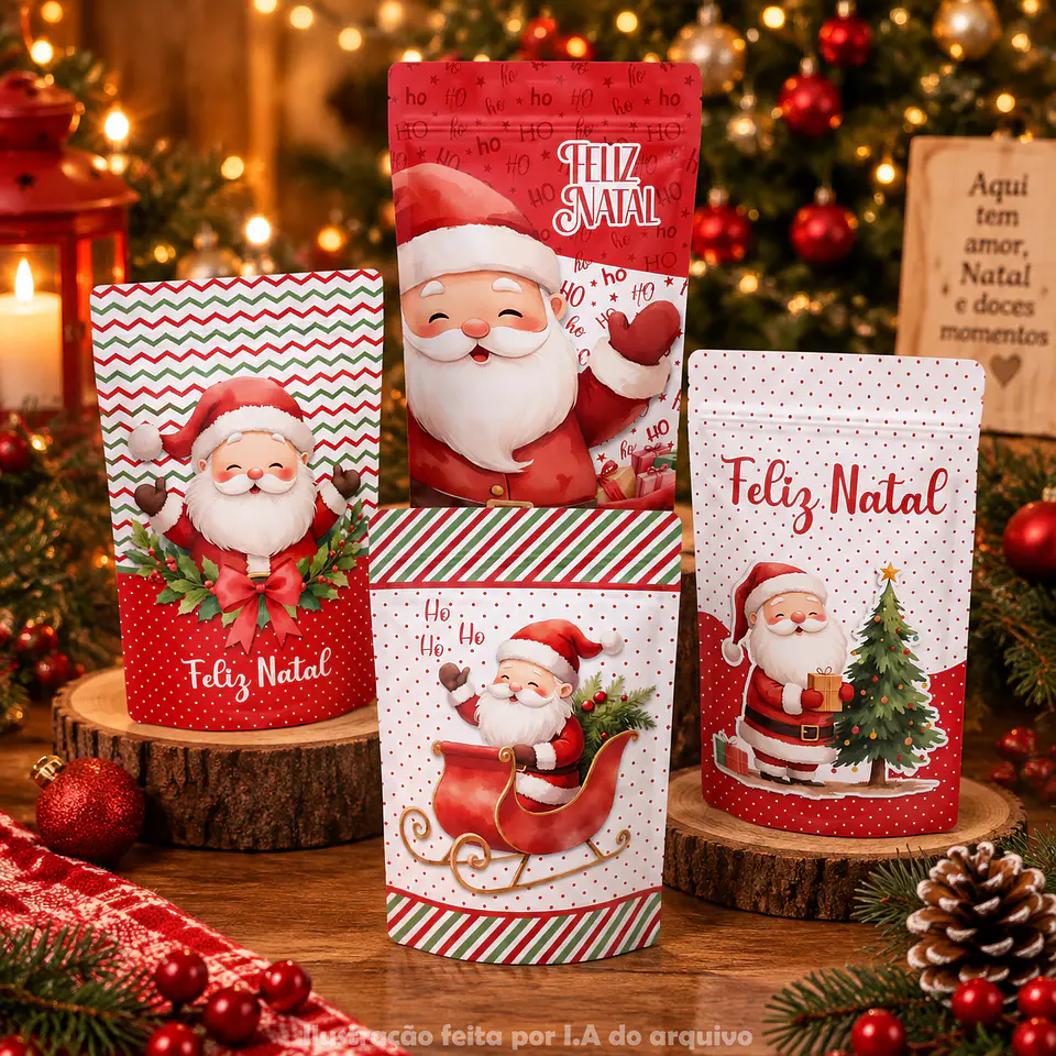 Rótulo Ziplock - Natal 1