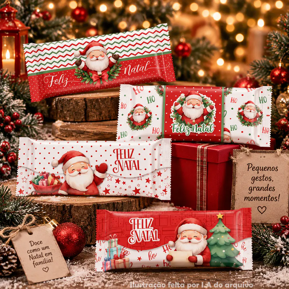 Embalagem Chocolate - Natal 1