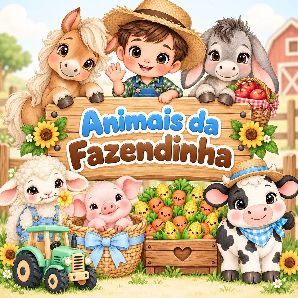 Animais da Fazendinha - Kit Digital 1