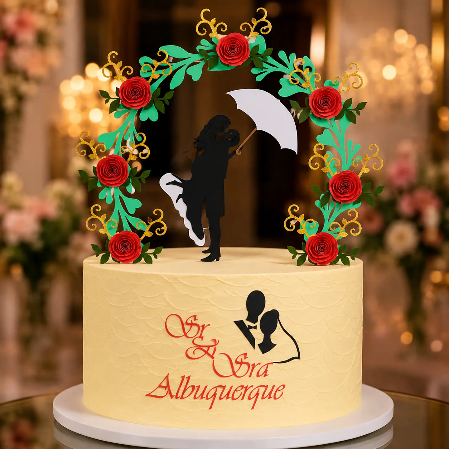 Topo de Bolo - Casamento  1