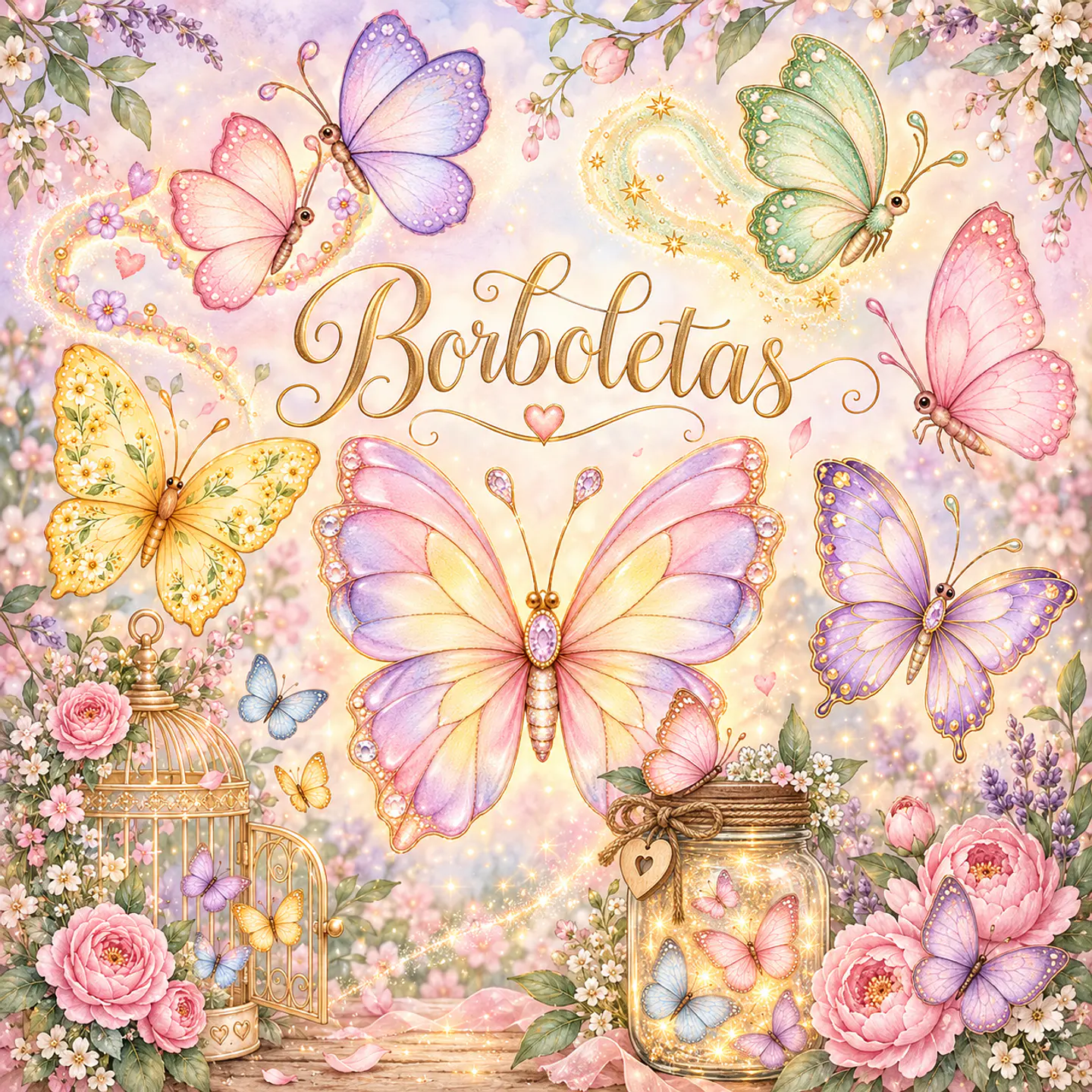Borboletas - Kit Digital 1