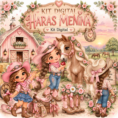 Haras Menina - Kit Digital