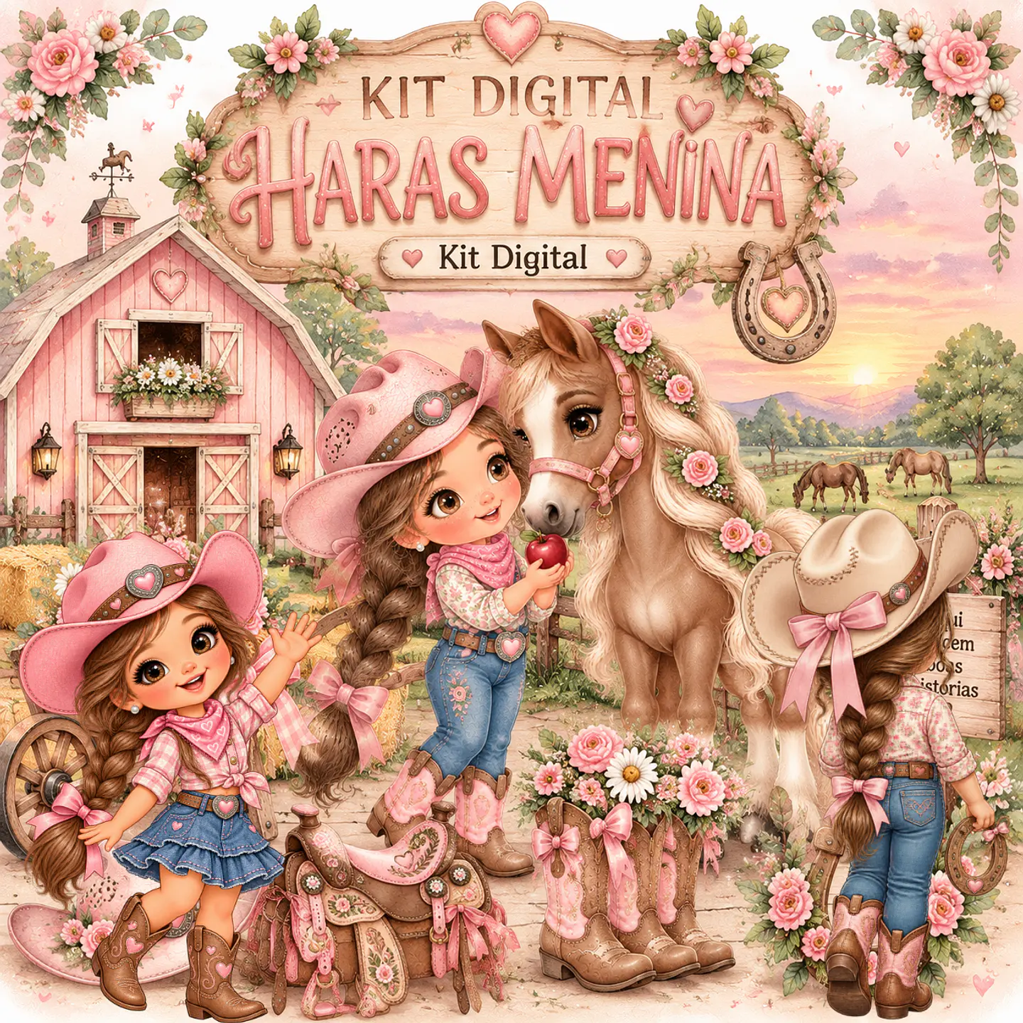 Haras Menina - Kit Digital 1