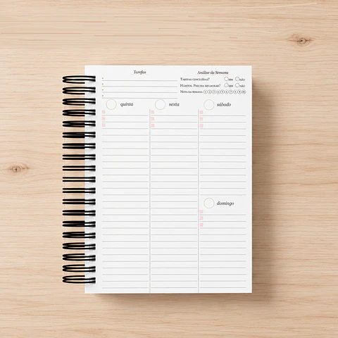 Planner Spring Permanente - Encadernação