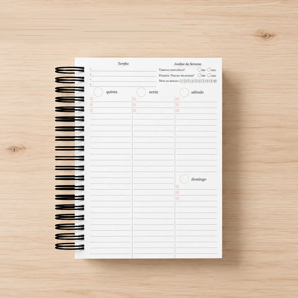 Planner Spring Permanente - Encadernação 1