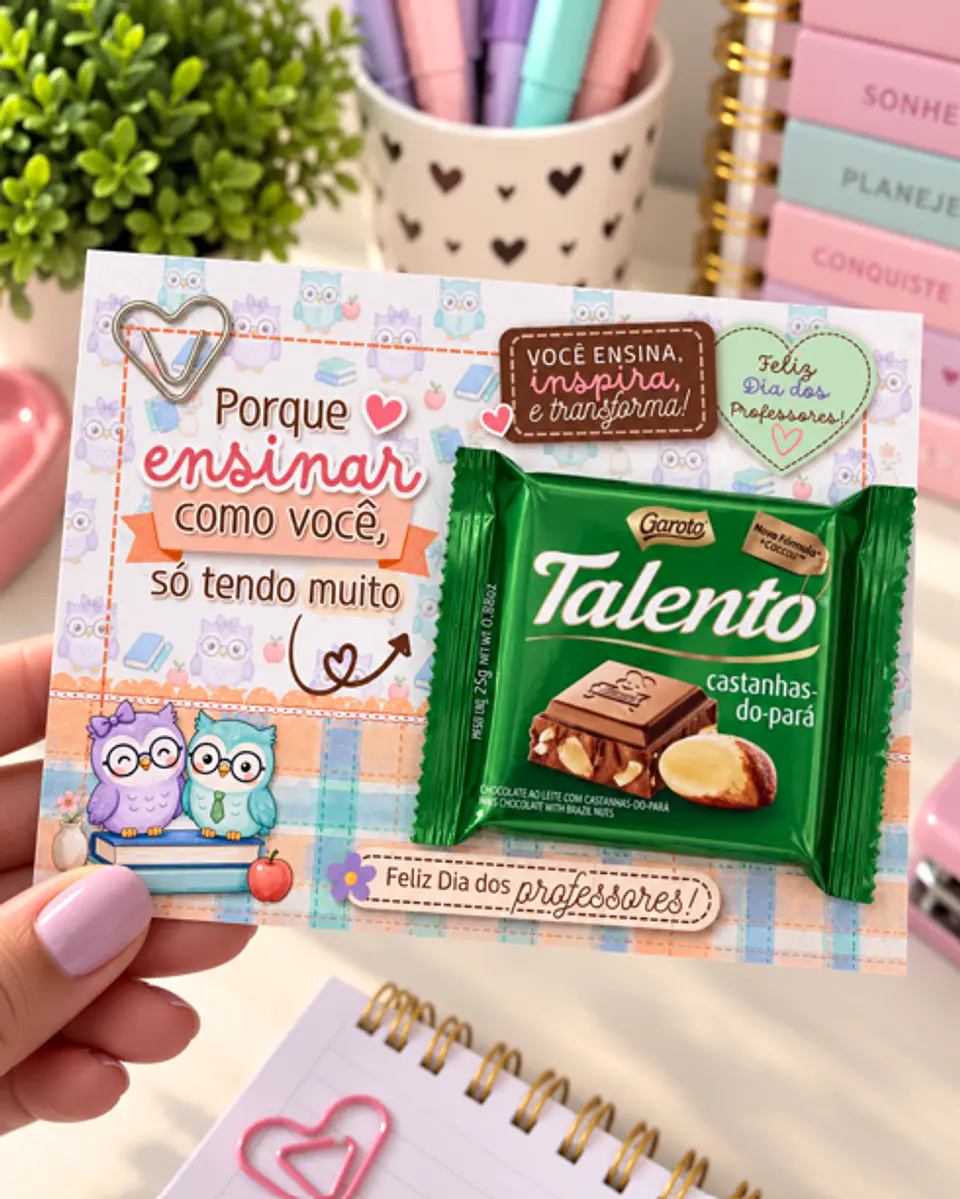 Card Chocolate - Dia dos Professores 2