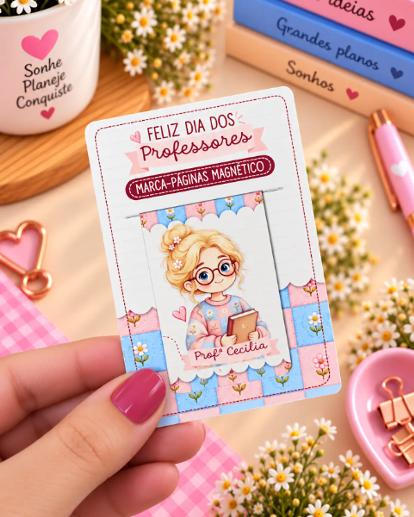 Marca Páginas Magnético e Cards - Dia dos Professores 8