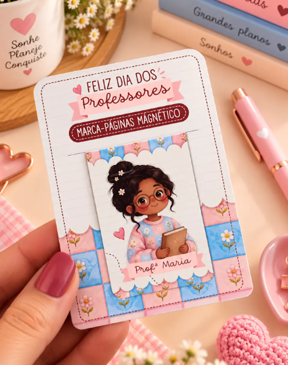 Marca Páginas Magnético e Cards - Dia dos Professores 11