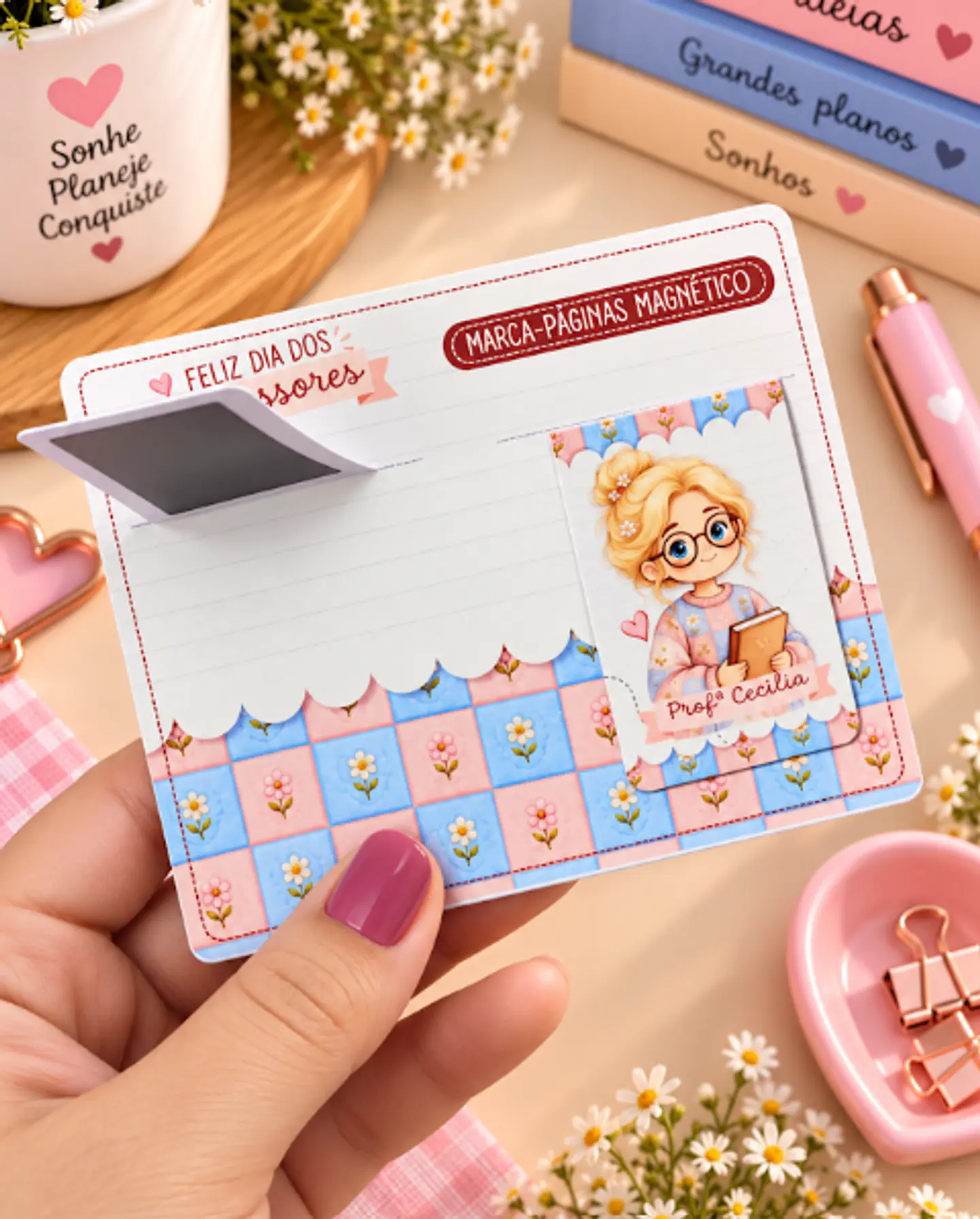 Marca Páginas Magnético e Cards - Dia dos Professores 5