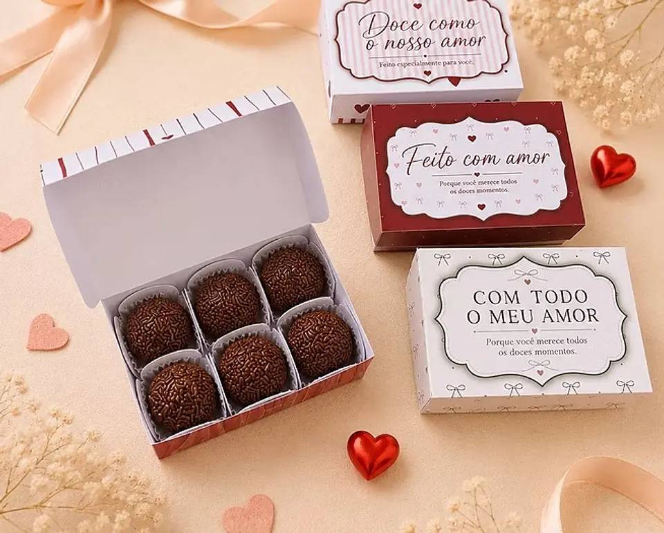 Caixa para 4 Doces - Arquivo de Corte 1