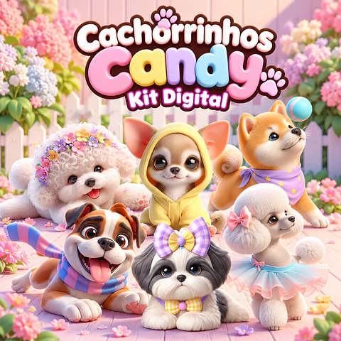 Cachorrinhos Candy - Kit Digital
