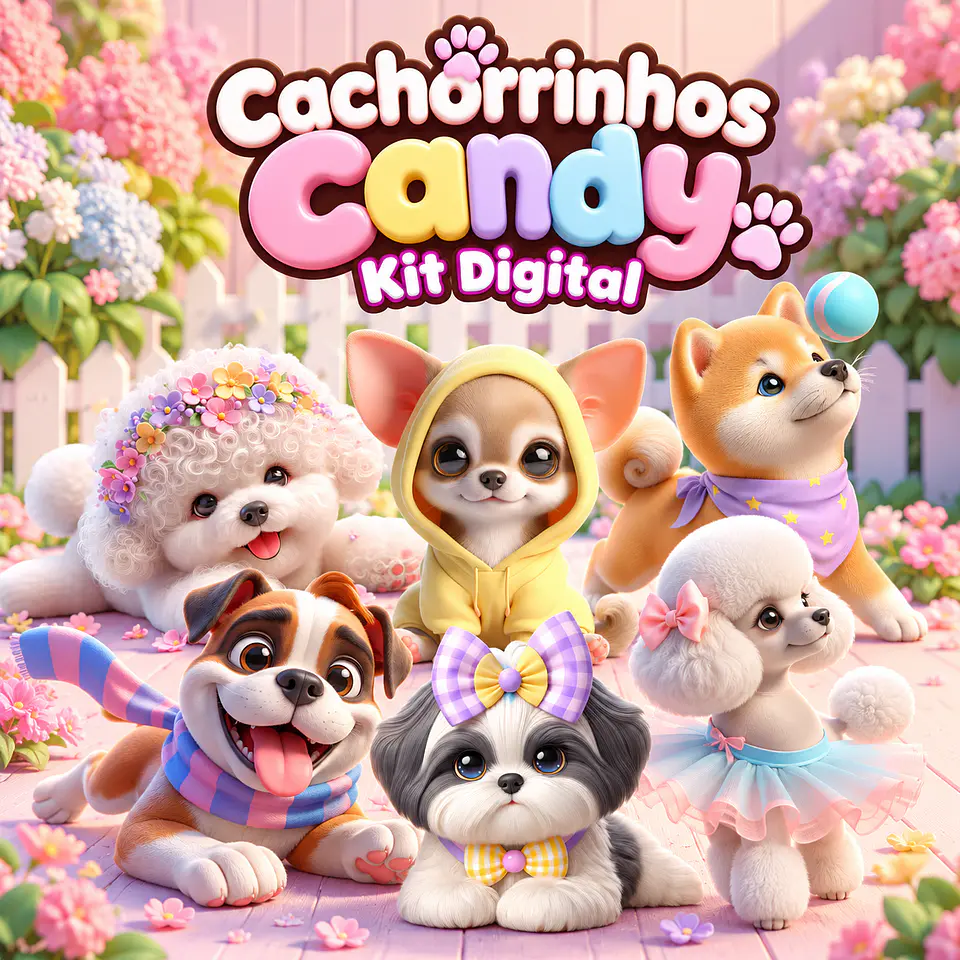 Cachorrinhos Candy - Kit Digital 1
