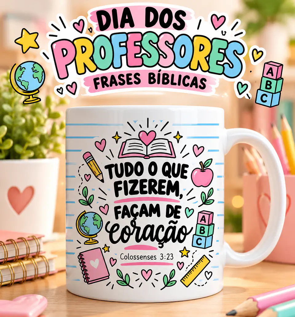 Dia dos Professores | Frases Bíblicas - Sublimação 1