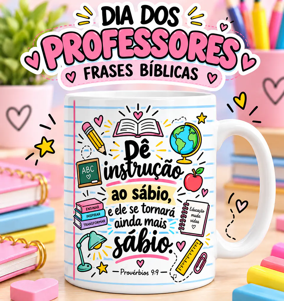 Dia dos Professores | Frases Bíblicas - Sublimação 3