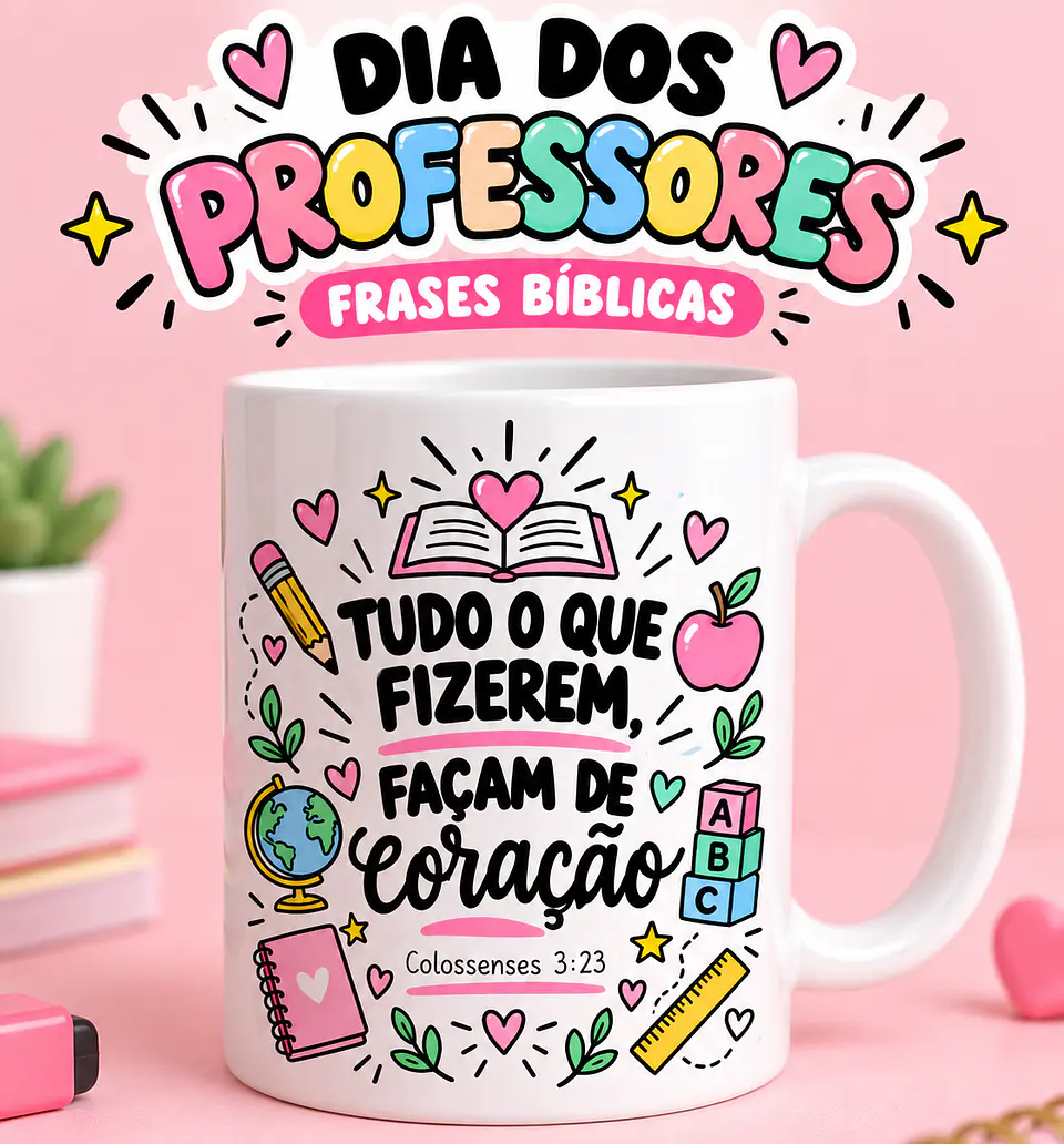 Dia dos Professores | Frases Bíblicas - Sublimação 4