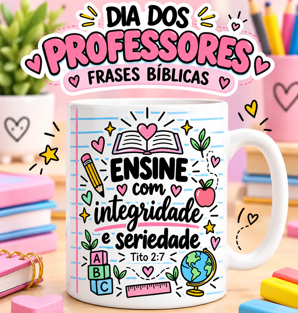 Dia dos Professores | Frases Bíblicas - Sublimação 6