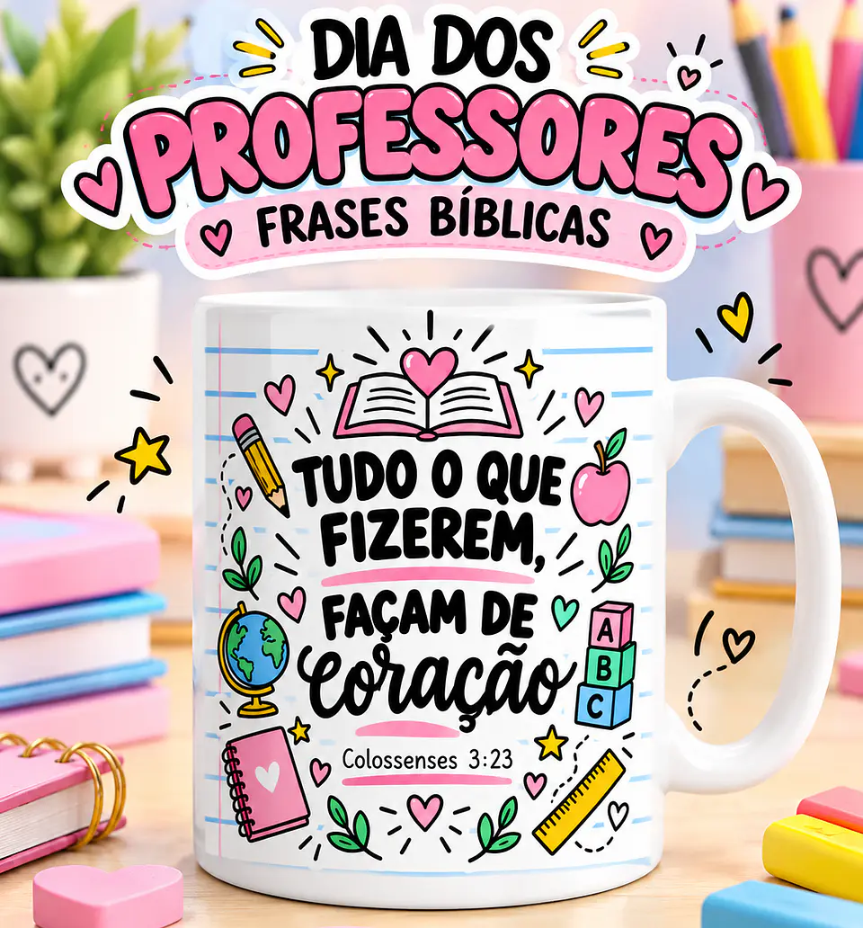 Dia dos Professores | Frases Bíblicas - Sublimação 8