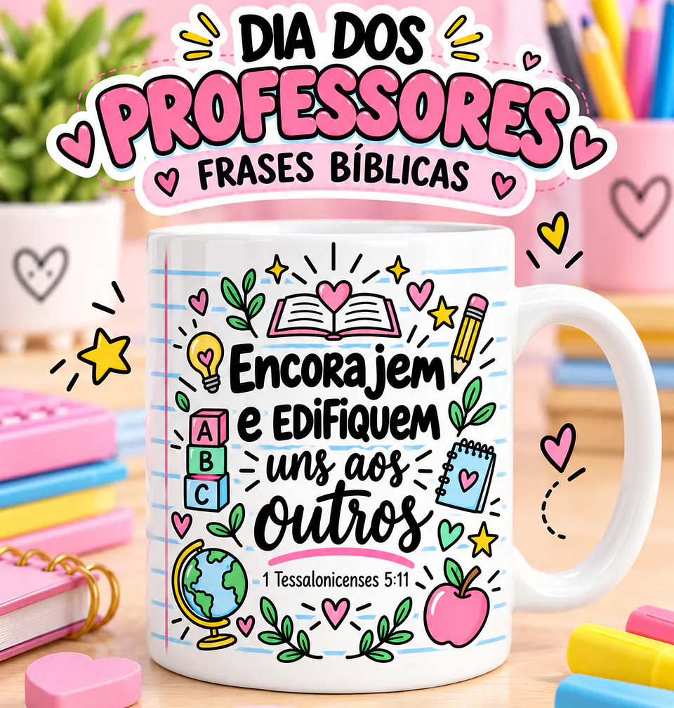 Dia dos Professores | Frases Bíblicas - Sublimação 9