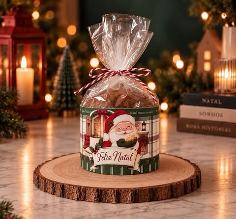 Cinta para Mini Panetone - Natal 2