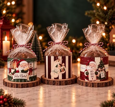 Cinta para Mini Panetone - Natal 1