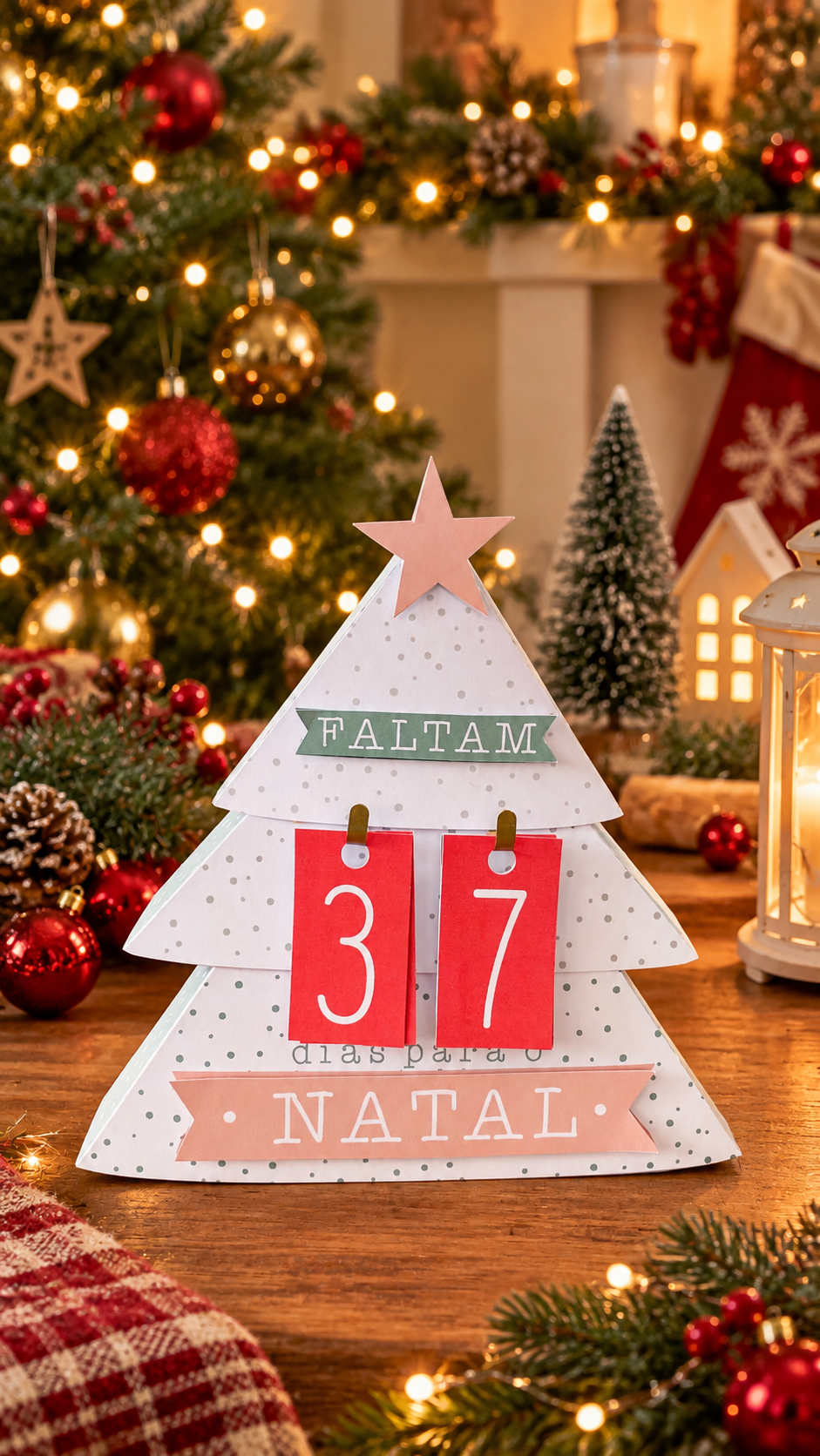 Mini Árvore Contagem Regressiva - Natal 1