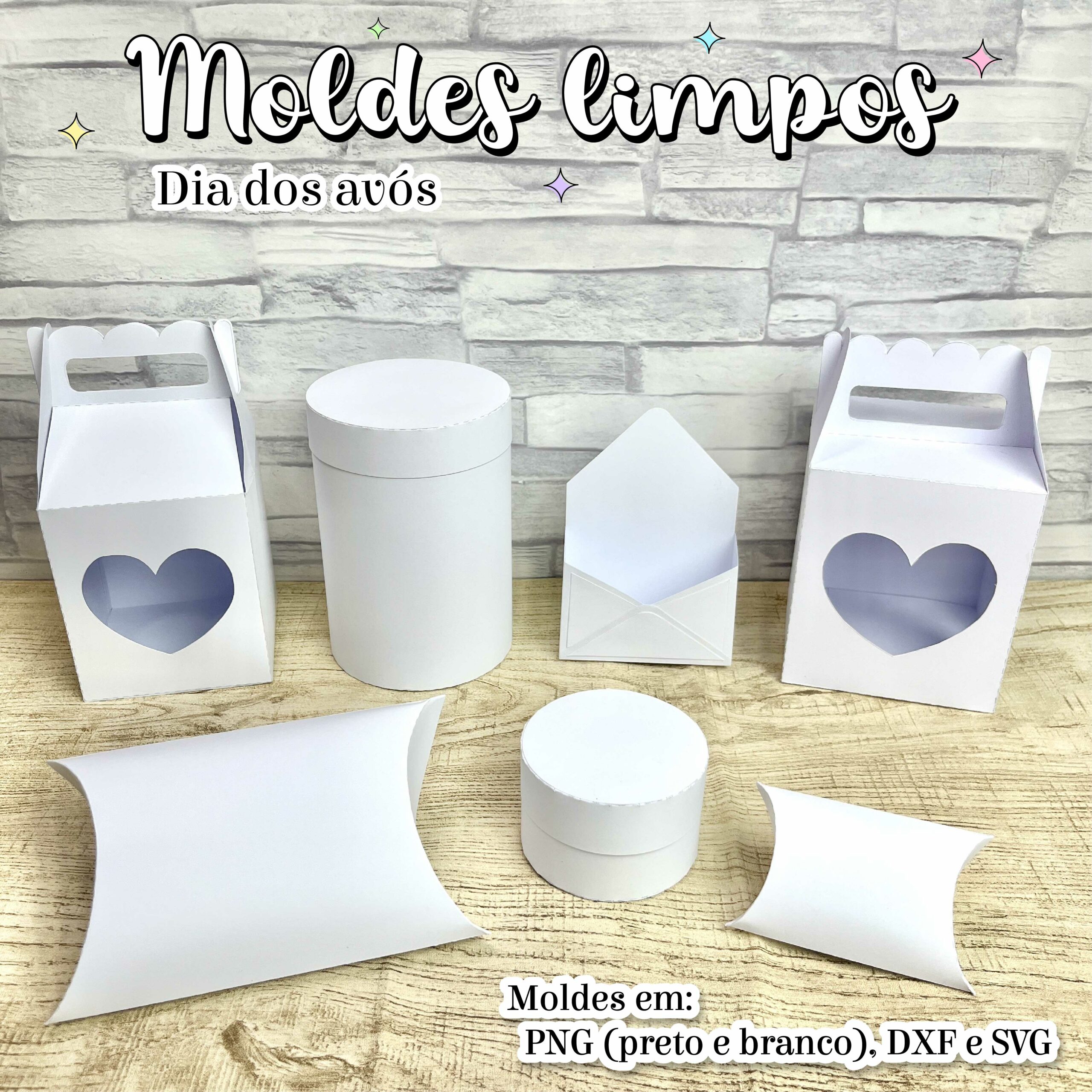 Kit Moldes Limpos - Arquivos de Corte 1