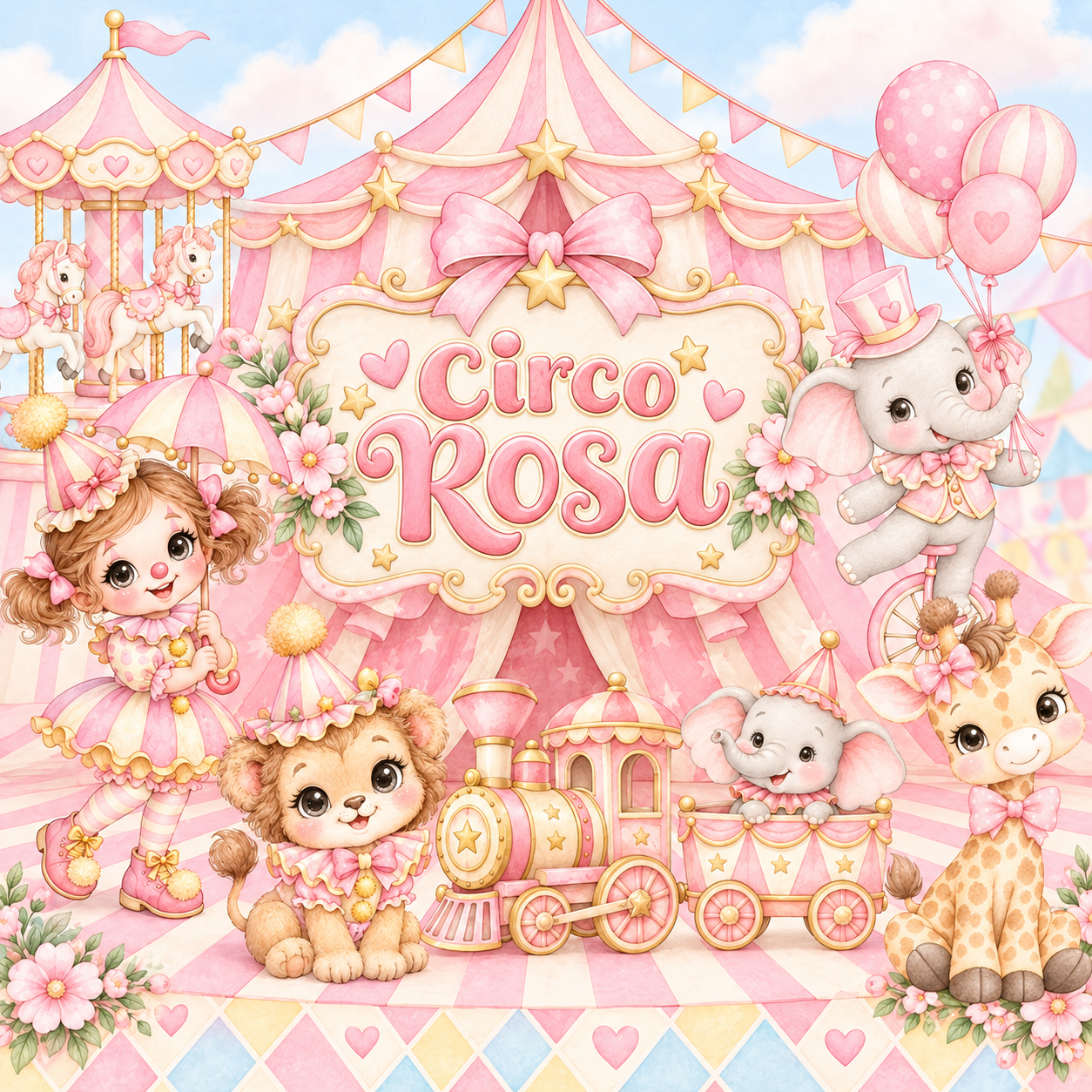 Circo Rosa - Kit Digital 1