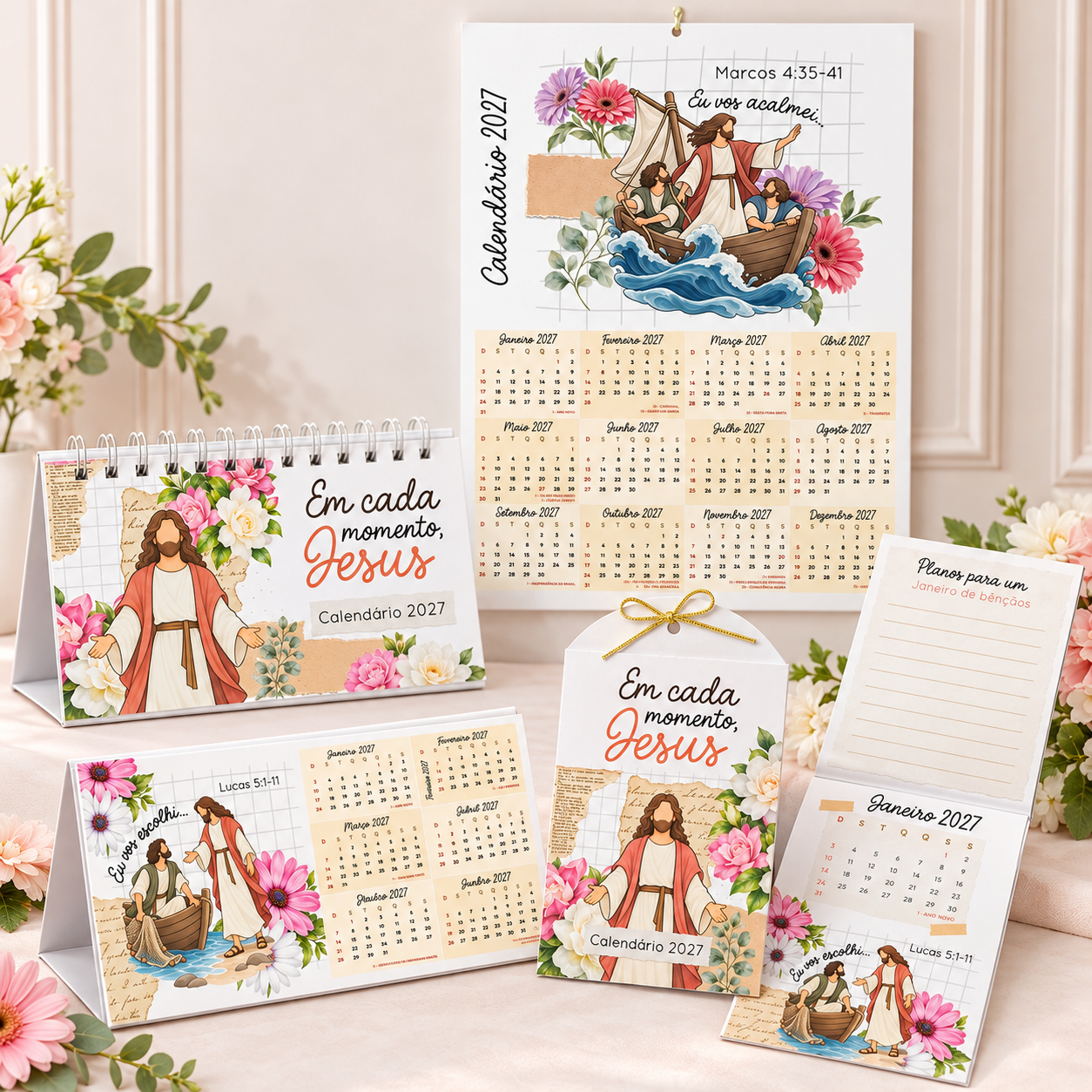 Kit de Calendários 2027 - Jesus 1