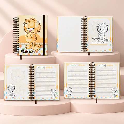 Caderno A5 + Bloquinho A6 – Garfield
