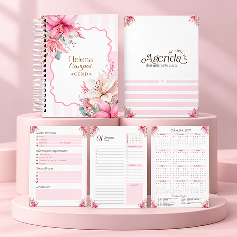 Floral - Encadernação 2027