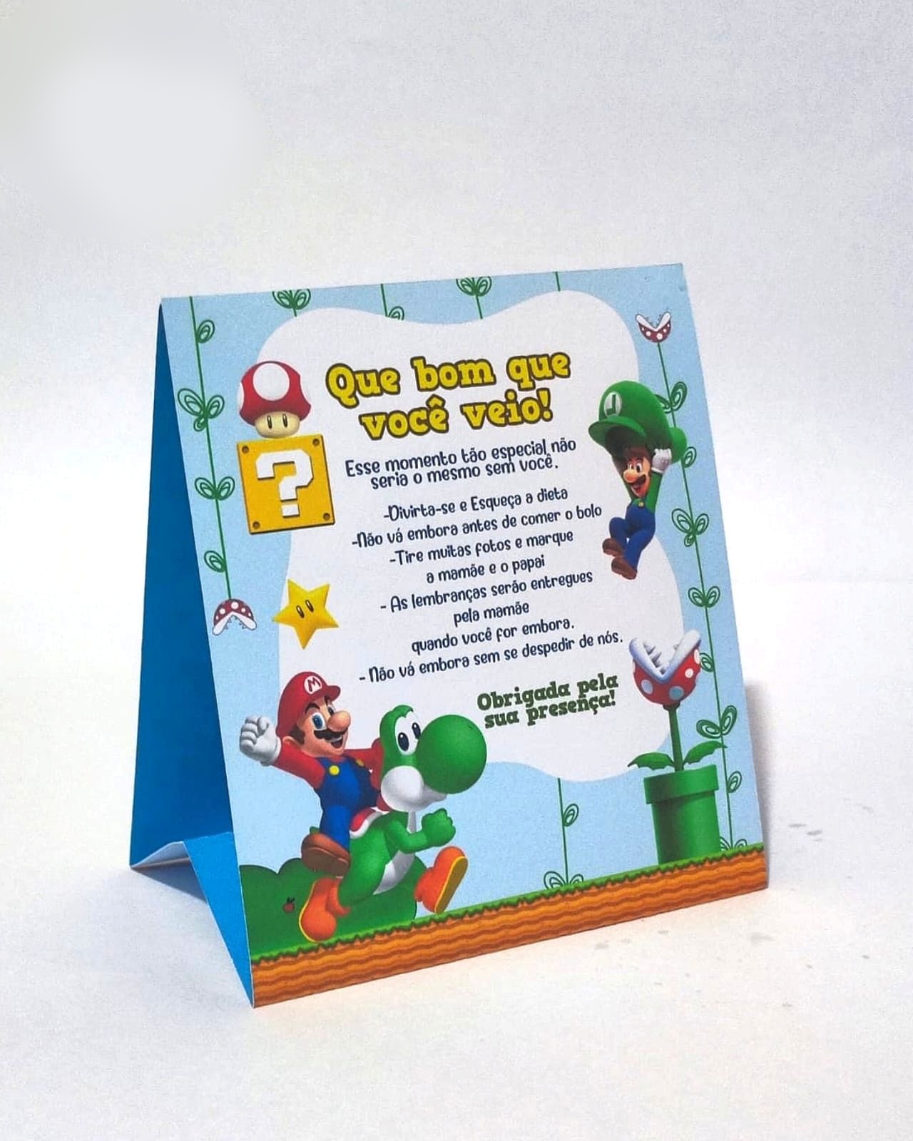 Placas de Mesa Mario - Arquivo de Corte  1