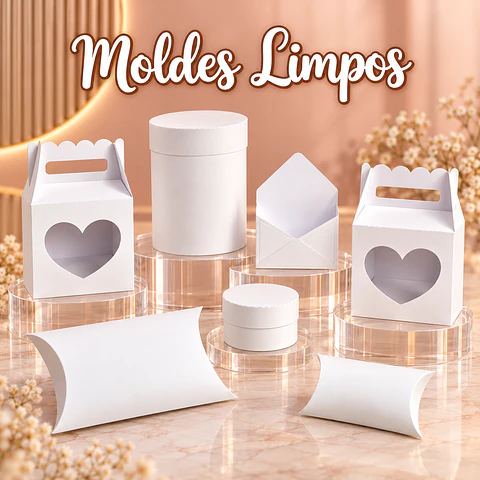 Kit Moldes Limpos - Arquivos de Corte
