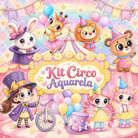 Circo Aquarela - Kit Digital