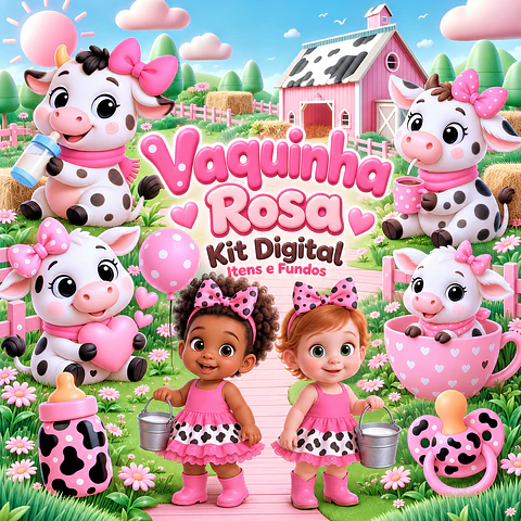 Vaquinha Rosa - Kit Digital