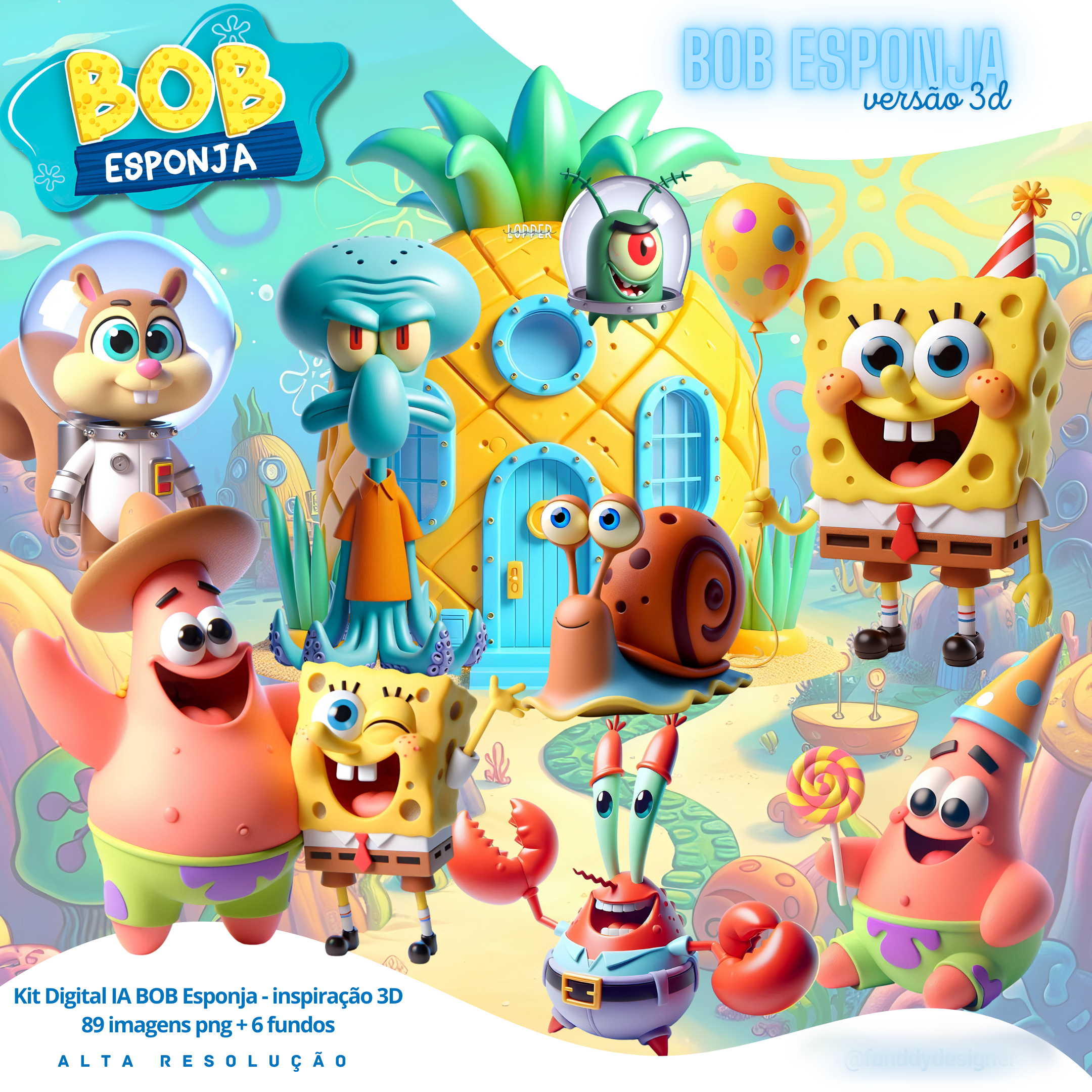 Bob Esponja - Kit Digital 1