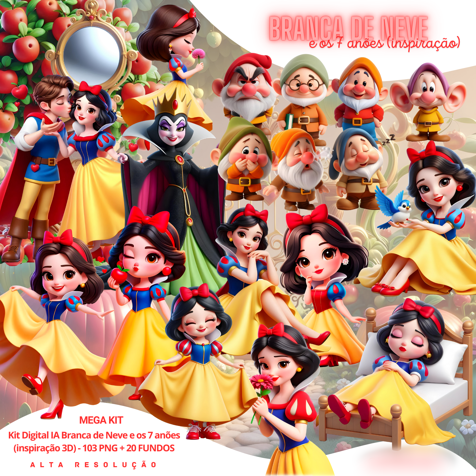 Branca de Neve - Kit Digital 1