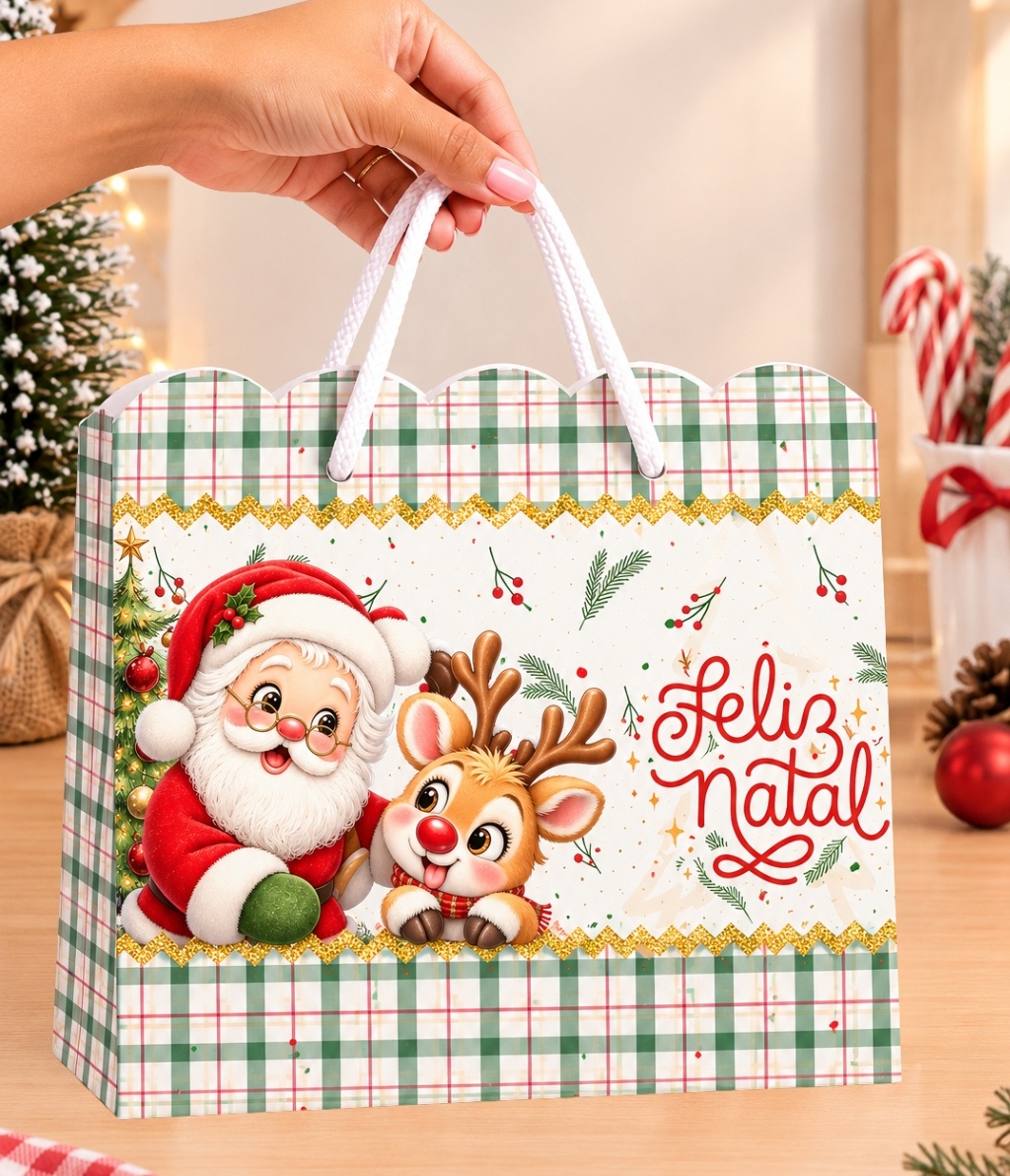 Kit 10 Sacolas - Natal 5