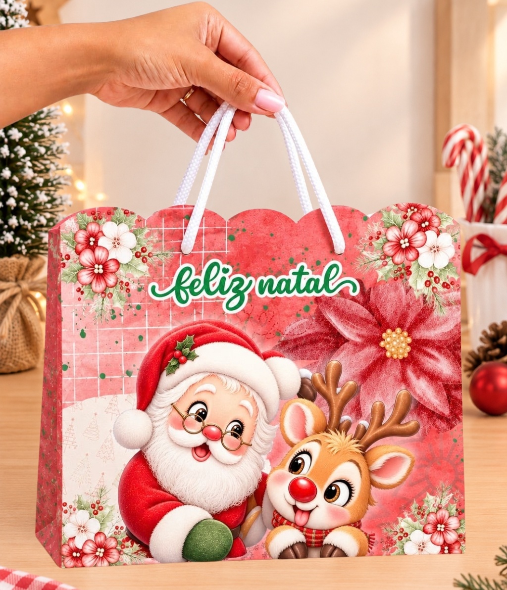 Kit 10 Sacolas - Natal 8