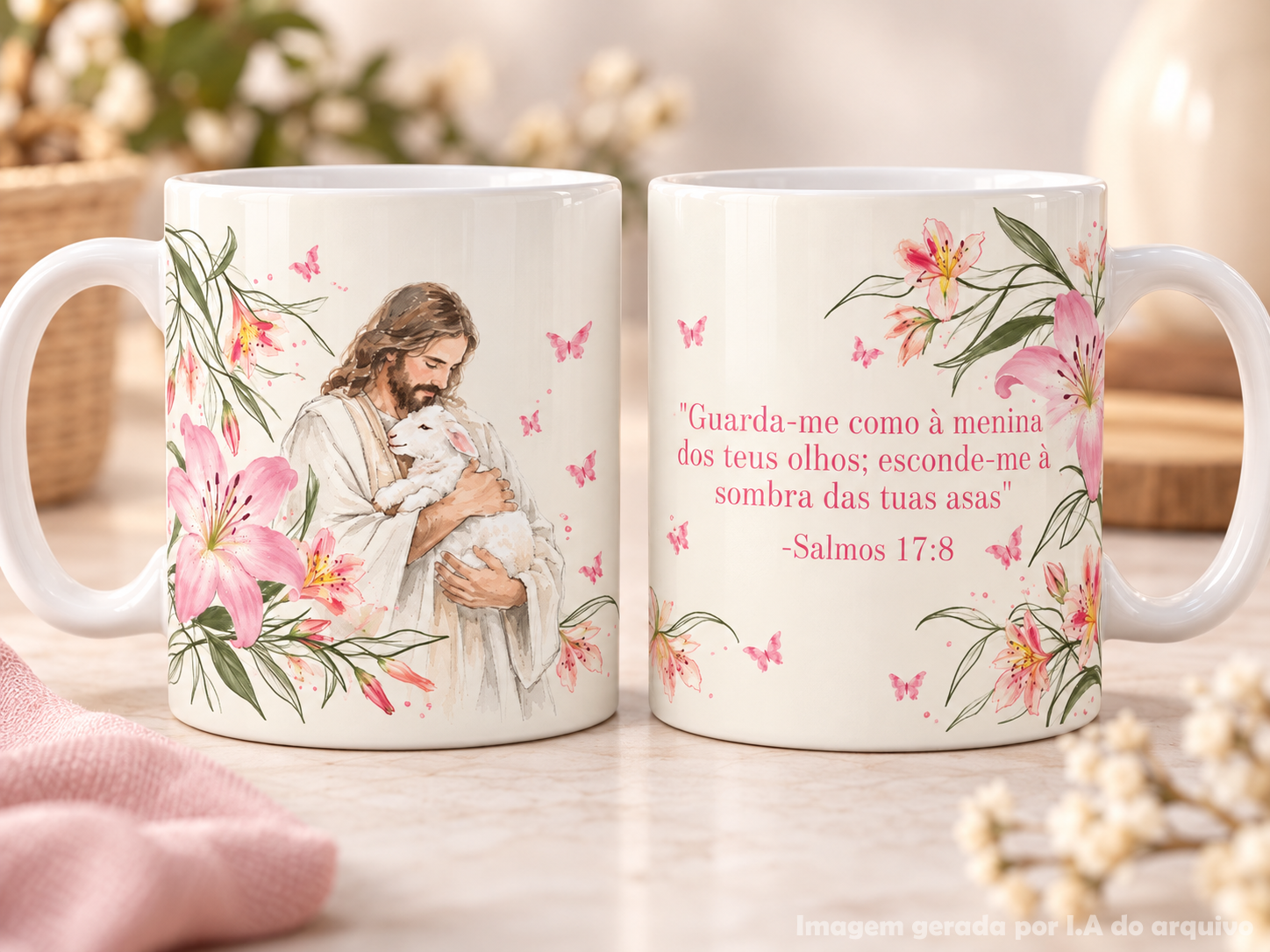 Caneca Salmos 17:8 - Sublimação 1