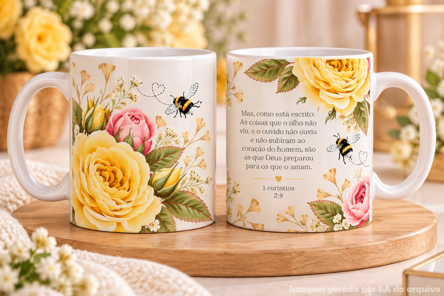 Caneca 1 Coríntios 2:9 - Sublimação 1