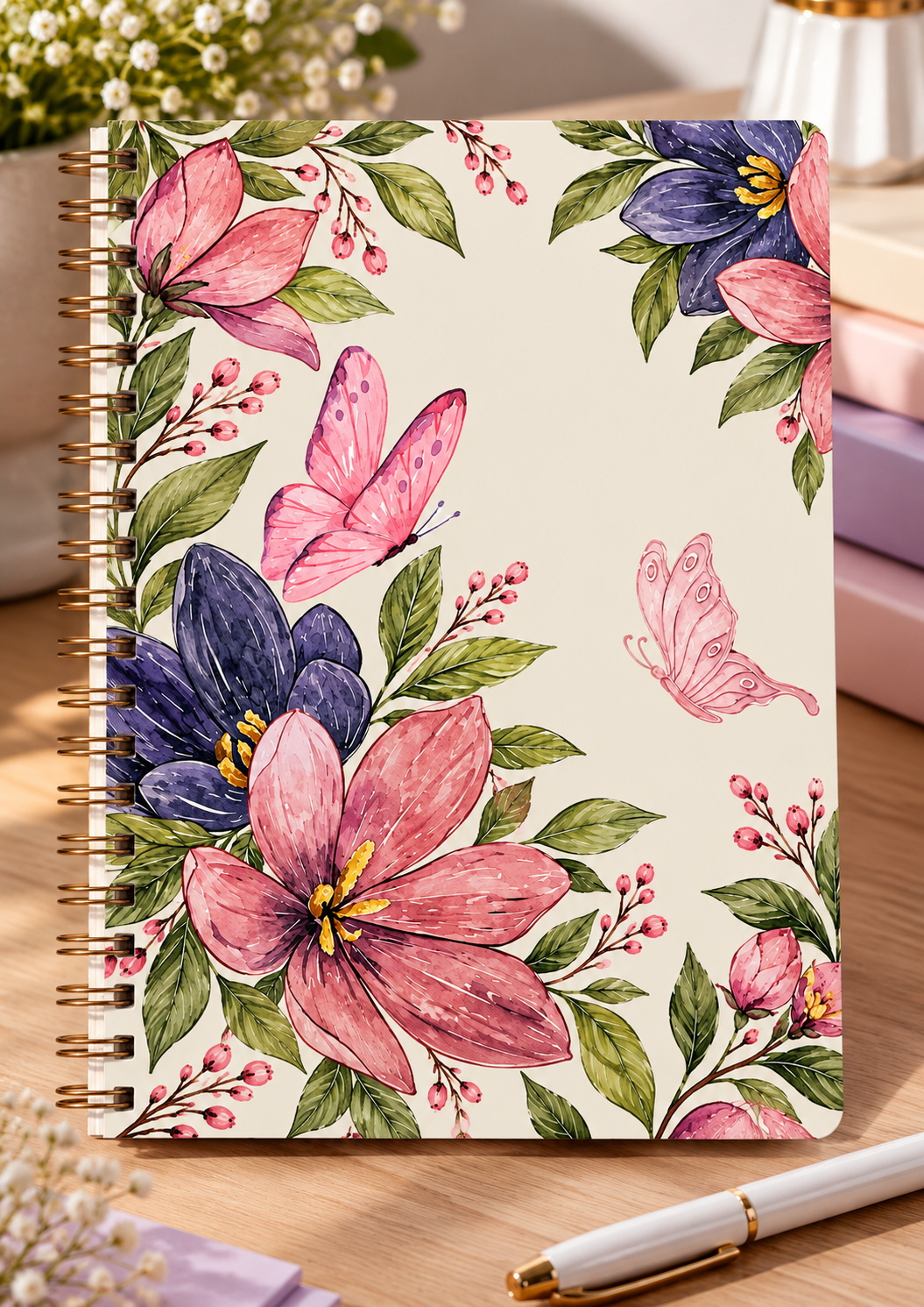 Coleção Capas Florais | Caderno 17x24 5