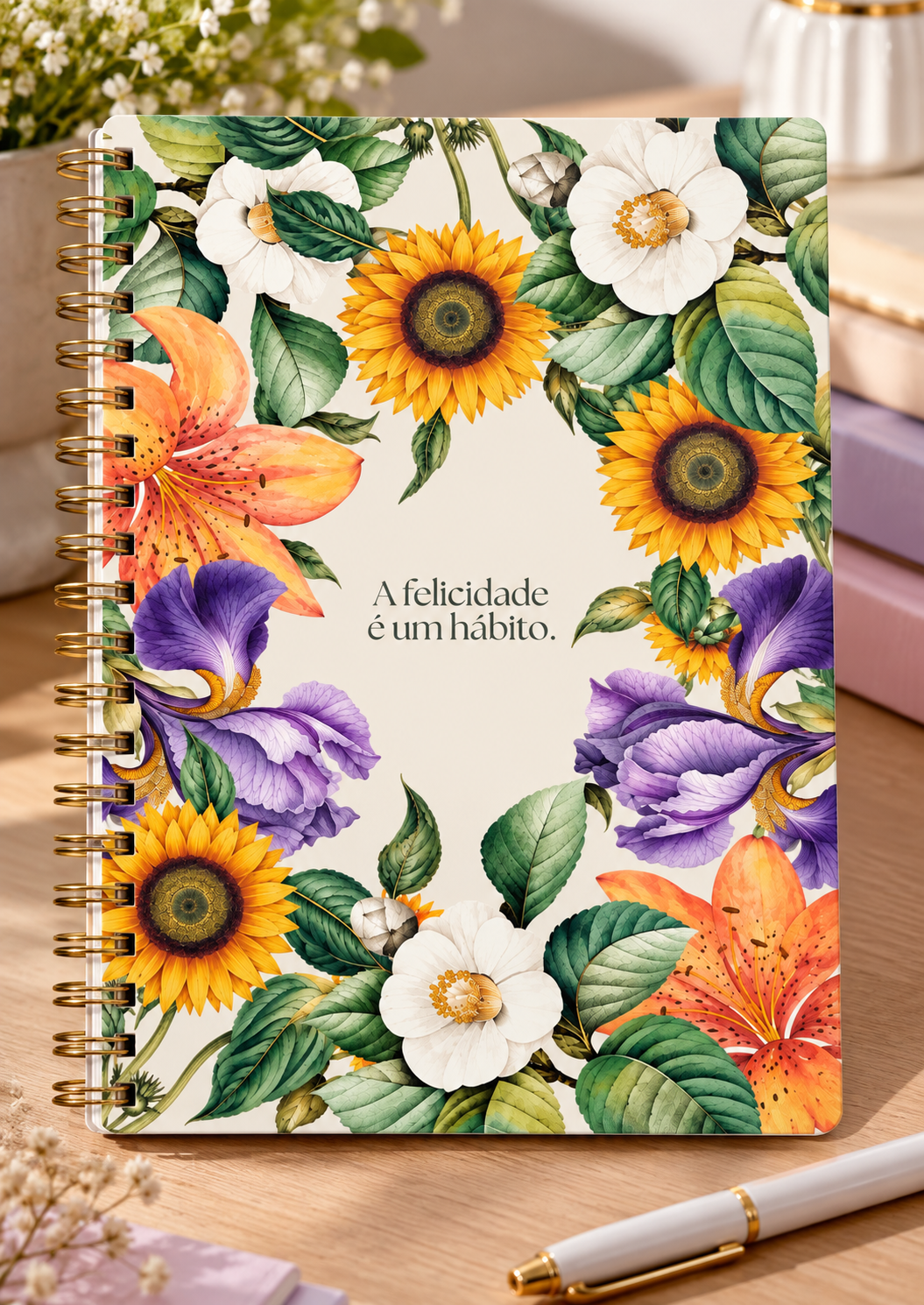 Coleção Capas Florais | Caderno 17x24 2