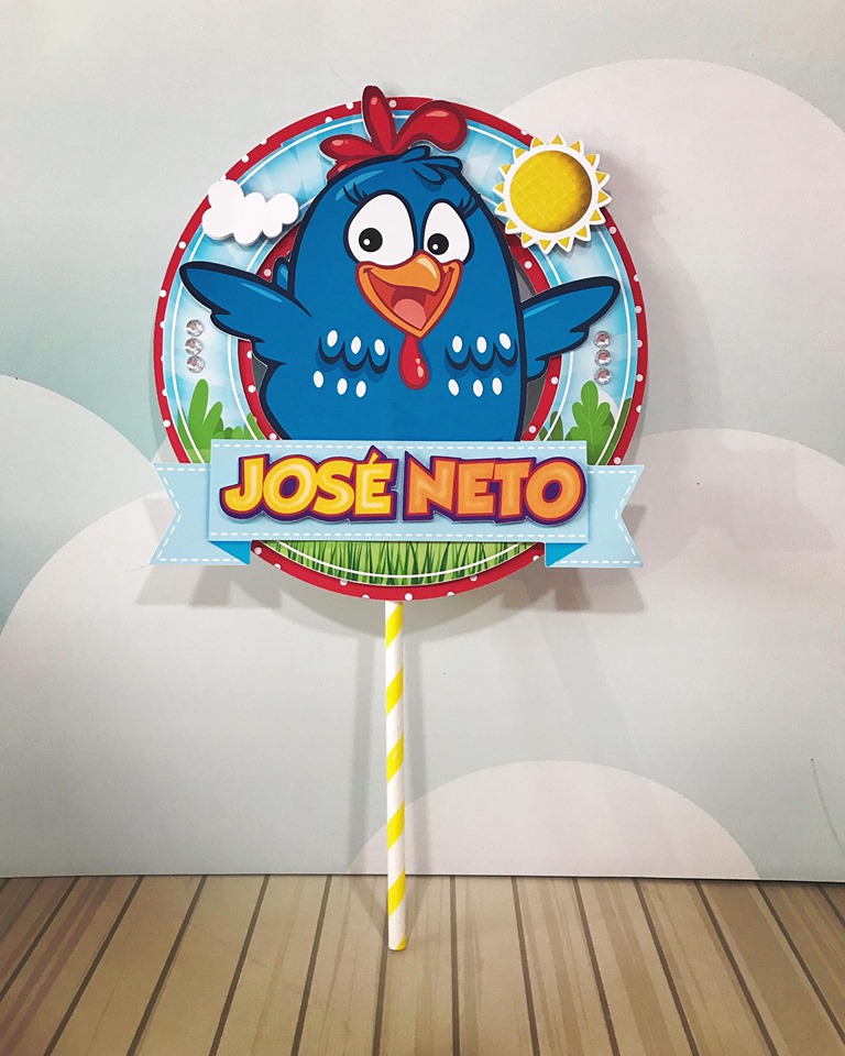 Topo de Bolo - Galinha Pintadinha  1