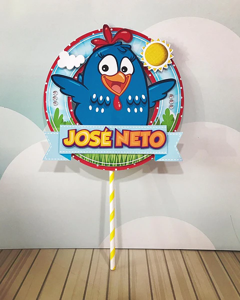 Topo de Bolo - Galinha Pintadinha 