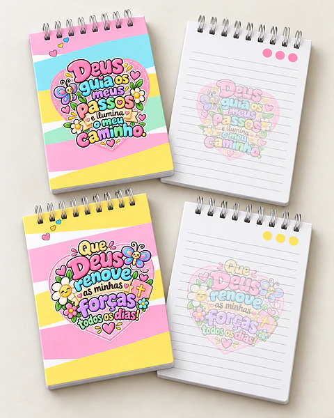 Bloquinhos Lettering A6 | Frases Cristãs